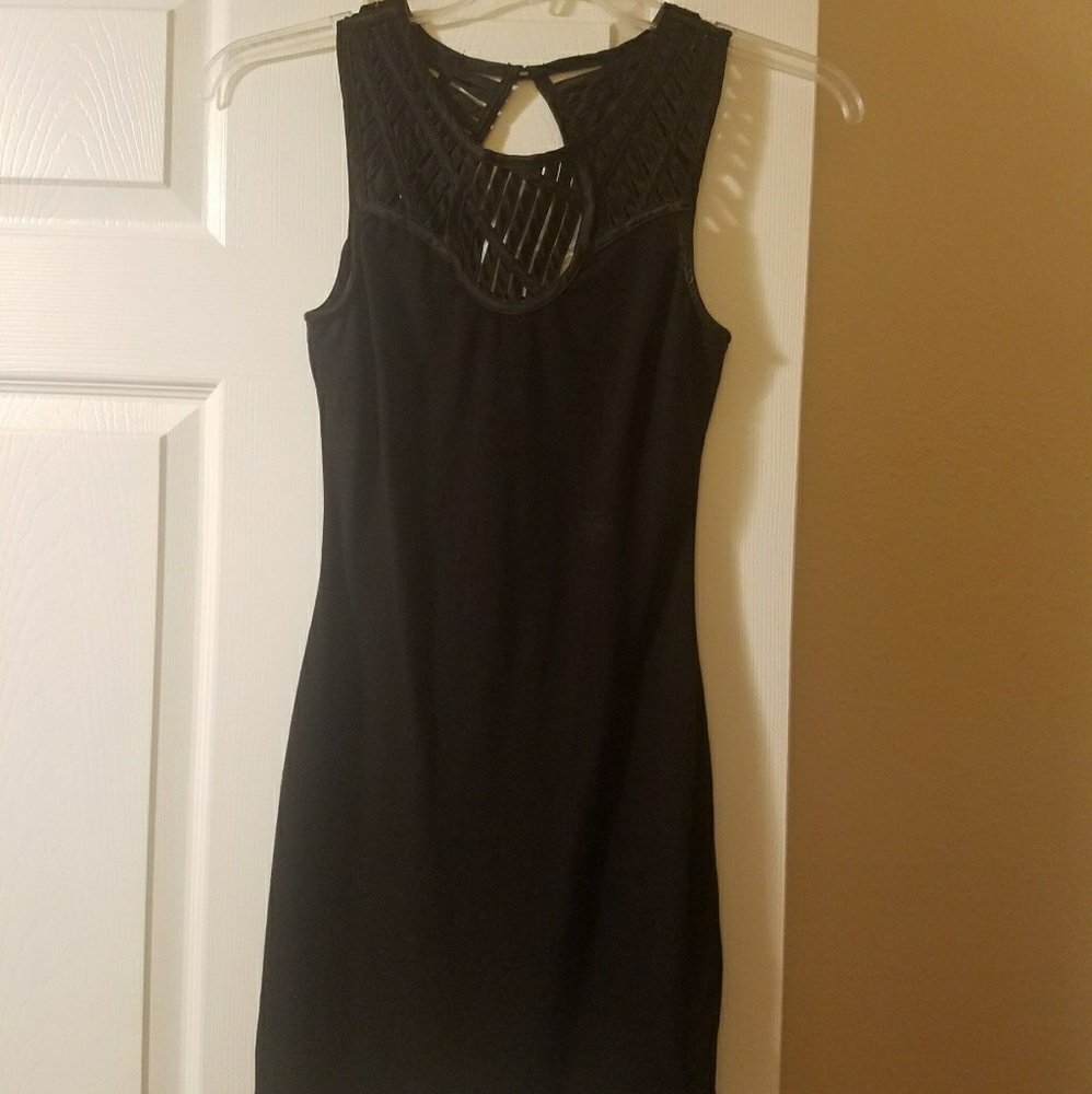Black mini dress